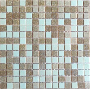 Мозаика Pixmosaic Glass Бежевая 2x2 30.5x30.5 KG107
