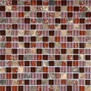 Мозаика Pixmosaic Glass Розовая 1.5x1.5 30x30 SB154