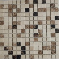 Мозаика Pixmosaic Каменная мозаика Бежевая 2x2 30x30 KG20