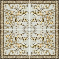 Панно Infinity Ceramic Tiles Mola Di Bari Roseton Jade 120x120 (60x60x4)