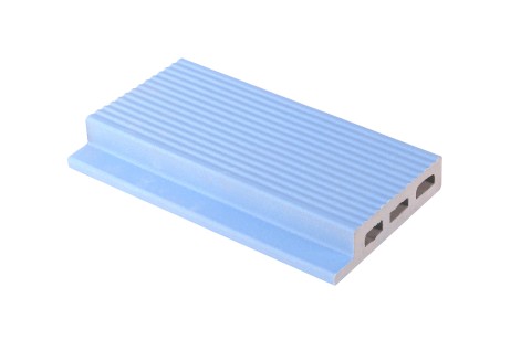 Pool Tile Border Blue Ribbed