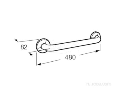 Поручень Roca Access Comfort 8.2x48x8 816901009