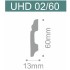 Плинтус Solid напольный ударопрочный белый UHD02/60