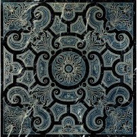 Декор Akros Enia Ins Marmo Nero Marquina Decorato 40x40 ENIA OLD NM