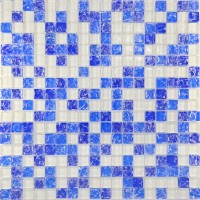 Мозаика Pixmosaic Glass Микс Синий 30x30 МС 450