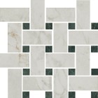 Декор Kerama Marazzi Серенада мозаичный белый лаппатированный 32x32 T038/SG6540