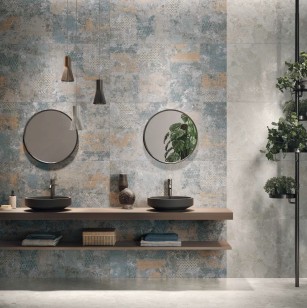 Керамогранит Naxos Mockup Lastra Floralia Nat Ret 120x278 136928
