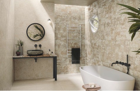 Керамогранит Naxos Mockup Lastra Floralia Nat Ret 120x278 136928