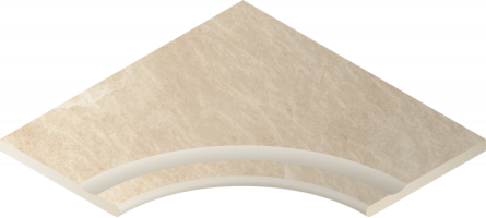 Бортик Italon Materia X2 Magnesio Bor. Svasato Ang. Round 30 60x60 с выемкой угловой закругленный 620090000394