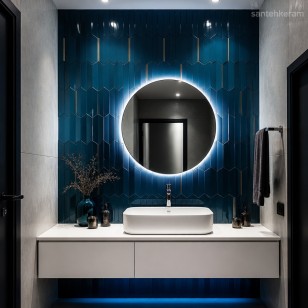 3D Experience Blue Glossy