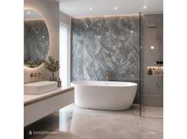 Плинтус Charme Extra Silver Alzata Pat