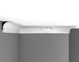 Плинтус потолочный с рисунком Decomaster-3 DP 41А (175х175х2400 мм)