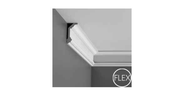 Карниз потолочный Orac Decor Luxxus C321F (99x50x2000) гибкий