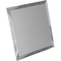 Плитка ДСТ Зеркальная плитка с фацетом 30x30 серебряная настенная КЗС1-04