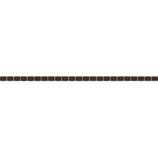 Бордюр РосДекор коричневый разрезной люстрированный 1.3x25