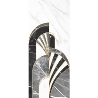 Декор Gracia Ceramica Noir White белый 01 25х60