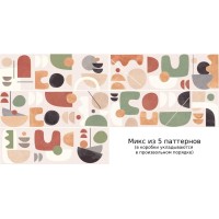 Плитка Gracia Ceramica Wabi-Sabi Multi Многоцветный 1 30x90 настенная 10100001304