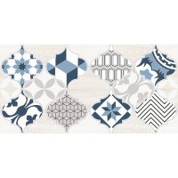 Декор Lasselsberger Ceramics Мореска Декор 2 синий 20x40 1641-8630