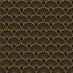 Декор Aparici Art Deco Black Manhattan Natural 29.75x29.75