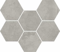 Мозаика Coliseumgres Expo Grey Hexagon 25x29 620110000173