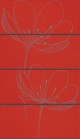 Панно Viva Ceramica Gotha Dream B Red 4 шт 25x60 255d2re