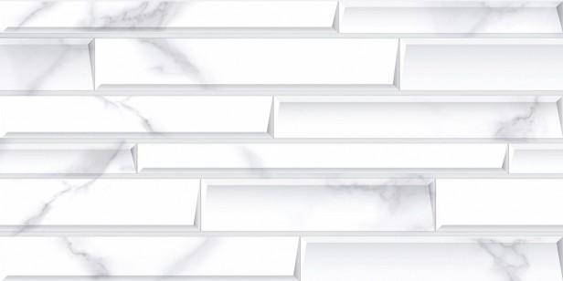 Плитка Керлайф Calacatta Bricks Rel 31.5x63 настенная