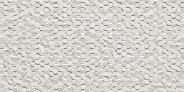 Декор Ceramiche Piemme Geostone Geo Esagonetta Bianco Ret 30x60 63600
