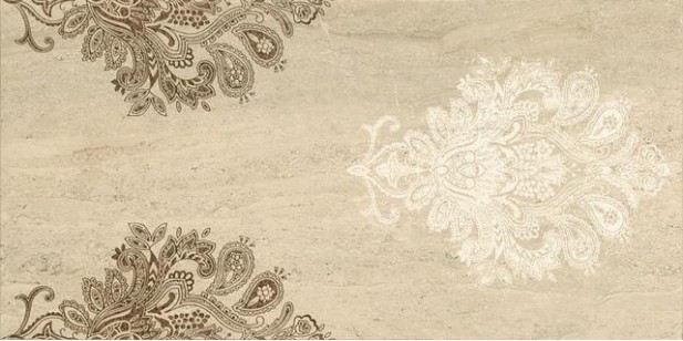 Декор Capri Ceramiche Travertino Inserto Stencil Crema 30x60