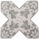 Декор Cevica Becolors Cross Dec. Stencil Grey 13.25x13.25