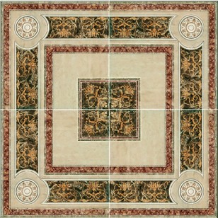 Панно Capri Ceramiche Travertino Rosone Crema 84x84