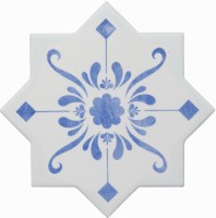 Декор Cevica Becolors Star Dec. Stencil Electric Blue 13.25x13.25