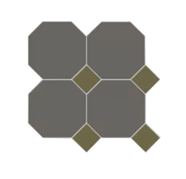 Керамогранит Metlah.Store York Октагон Темно-серый Зеленый 30.5x30.5 M6831/6702