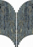Мозаика ABK Sensi Signoria Mosaic Ventaglio Labradorite Lux 28x60 PF60009153