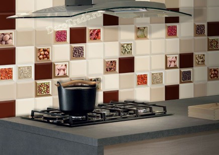 Декор Cube Kitchen Decor Mix 14 pz Cold 10x10 Absolut Keramika