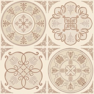 Декор Monocolor Biselado Set Chalet 4pzs 20x20 Absolut Keramika