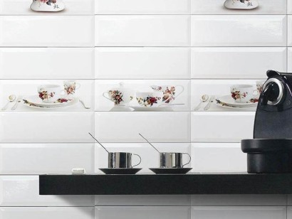 Декор Tea 03 Decor White B 10X30 Absolut Keramika