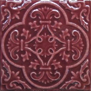 Настенная плитка Toledo Burgundi 15.8x15.8 Absolut Keramika