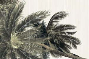 Панно Alma Ceramica Del Mare из 3 плиток пальма слева 74.7x50 PWU09DLM3