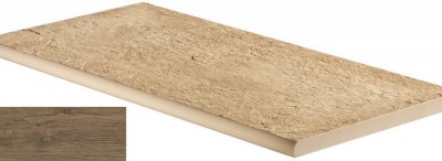 Керамогранит напольный AT0D Etic Noce Hickory Round 30x120 Lastra Atlas Concorde Italy