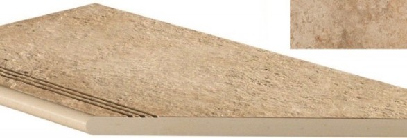AEXR Sunrock Bourgogne Sand Gradino Round Ang. Dx 30x60 Lastra