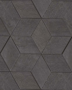 Мозаика напольная AM2P Mark Graphite Mosaico Esagono 30x35 Atlas Concorde Italy
