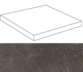 Ступень ASMY Marvel Grey Scalino Angolare 33x33 Atlas Concorde Italy