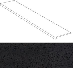 Ступень AS8L Marvel Gems Terrazzo Black Scalino 33x150 Atlas Concorde Italy