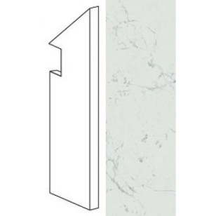 Плинтус ATER Marvel Stone Carrara Pure Battiscopa Sag. Dx 7.2x30 Atlas Concorde Italy