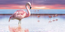 Панно Flamingo 50x100 Ceramica Classic