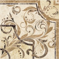 Вставка Illyria vendom marrone напольная 30x30 Ceramica Classic