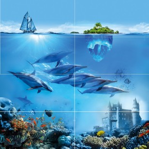 Панно Ocean Deep P8D302 80х80 Ceramica Classic