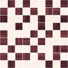 Мозаика Stripes бордо-бежевый 30х30 Ceramica Classic