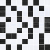Мозаика Stripes чёрный-серый 30х30 Ceramica Classic