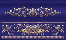 Бордюр 13-01-1-25-43-66-688-0 Сетка Кобальтовая Синий 15х25 Ceramique Imperiale